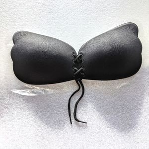 Last chance! A Cup Adhesive Backless Bra with Adjustable Center Lace Up Detail